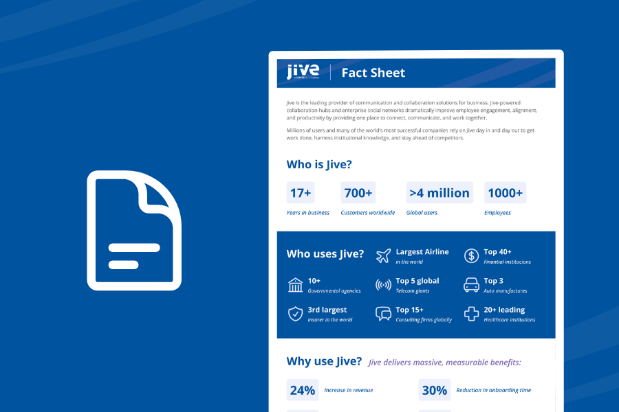 Jive Fact Sheet