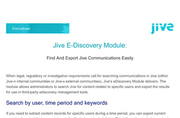 eDiscovery Tools for Intranet Software