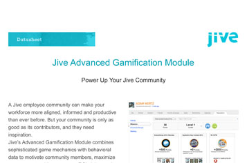 Advanced Gamification for Jive Intranets