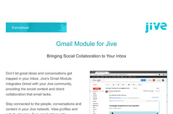 Gmail Integration for Jive Intranets