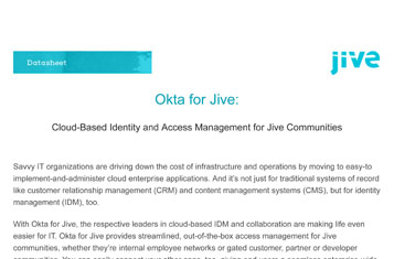 Okta for Jive