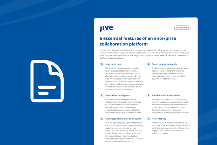 6 Essential Features of an Enterprise Collaboration Platform