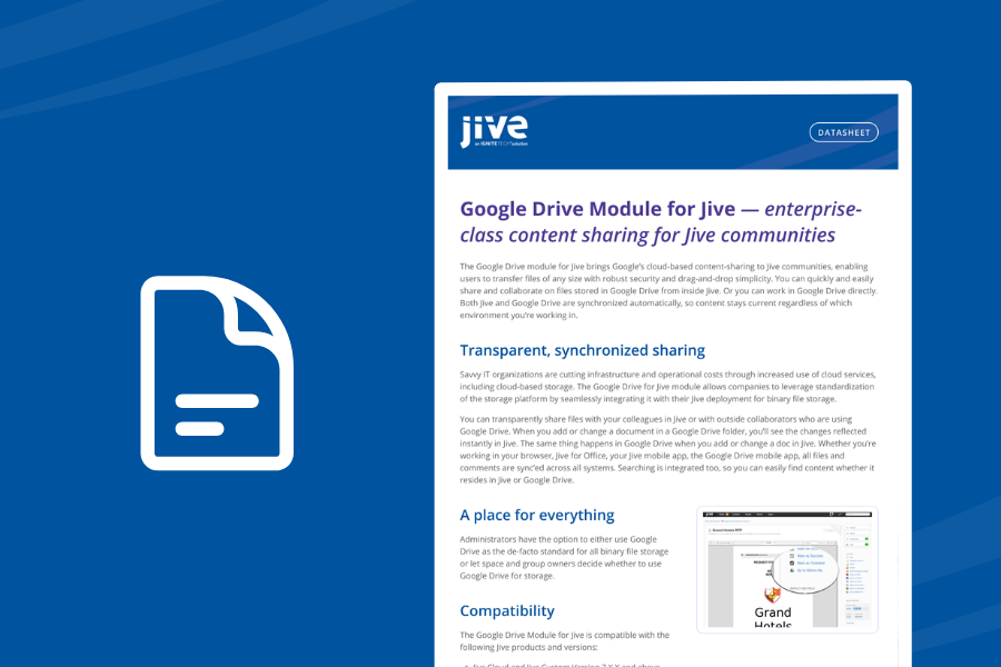 Google Drive Module for Jive