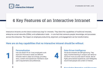 6 Key Features of an Interactive Intranet